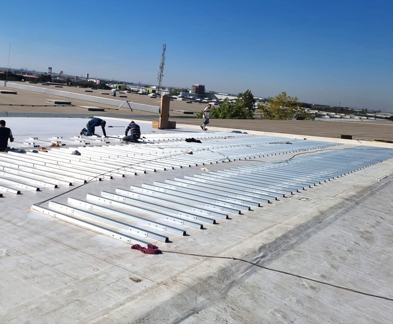 TPO Roof Montaje Solar Bracket